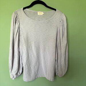 Anthropologie Nation LTD Puff Sleeve Peasant Lilac Size Medium M